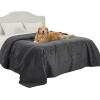 imageBedsure Waterproof Couch Cover for Dogs Washable  Waterproof Blanket for Large Dogs Couch Sofa Bed Cozy Lightweight Furniture Protector for Pet Cat Quick Drying Sandy Tan 52x82INCharcoal