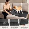 imageBedsure Waterproof Couch Cover for Dogs Washable  Waterproof Blanket for Large Dogs Couch Sofa Bed Cozy Lightweight Furniture Protector for Pet Cat Quick Drying Sandy Tan 52x82INCharcoal