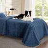 imageBedsure Waterproof Couch Cover for Dogs Washable  Waterproof Blanket for Large Dogs Couch Sofa Bed Cozy Lightweight Furniture Protector for Pet Cat Quick Drying Sandy Tan 52x82INNavy