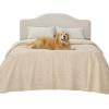 imageBedsure Waterproof Couch Cover for Dogs Washable  Waterproof Blanket for Large Dogs Couch Sofa Bed Cozy Lightweight Furniture Protector for Pet Cat Quick Drying Sandy Tan 52x82INSandy Tan