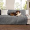 imageBedsure Waterproof Couch Cover for Dogs Washable  Waterproof Blanket for Large Dogs Couch Sofa Bed Cozy Lightweight Furniture Protector for Pet Cat Quick Drying Sandy Tan 52x82INAsh Grey
