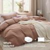 imageBedsure White Duvet Cover Full Size  3 Pieces Prewashed Extra Soft CottonLike Polyester Bedding Set Includes 1 Duvet Cover 80x90 Inches with Zipper Closure amp 2 Pillow Shams Comforter Not Included02  Mocha Mousse No Comforter