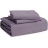imageBedsure White Duvet Cover Full Size  3 Pieces Prewashed Extra Soft CottonLike Polyester Bedding Set Includes 1 Duvet Cover 80x90 Inches with Zipper Closure amp 2 Pillow Shams Comforter Not Included06  Grayish Purple No Comforter