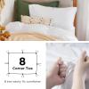 imageBedsure White Duvet Cover Full Size  3 Pieces Prewashed Extra Soft CottonLike Polyester Bedding Set Includes 1 Duvet Cover 80x90 Inches with Zipper Closure amp 2 Pillow Shams Comforter Not Included00  White No Comforter