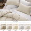 imageBedsure White Duvet Cover Full Size  3 Pieces Prewashed Extra Soft CottonLike Polyester Bedding Set Includes 1 Duvet Cover 80x90 Inches with Zipper Closure amp 2 Pillow Shams Comforter Not Included02  Oat Milk No Comforter