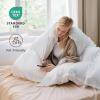 imageBedsure White Duvet Cover Full Size  3 Pieces Prewashed Extra Soft CottonLike Polyester Bedding Set Includes 1 Duvet Cover 80x90 Inches with Zipper Closure amp 2 Pillow Shams Comforter Not Included00  White No Comforter