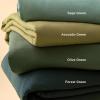 imageBedsure White Duvet Cover Full Size  3 Pieces Prewashed Extra Soft CottonLike Polyester Bedding Set Includes 1 Duvet Cover 80x90 Inches with Zipper Closure amp 2 Pillow Shams Comforter Not Included03  Sage Green No Comforter
