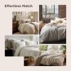 imageBedsure White Duvet Cover Full Size  3 Pieces Prewashed Extra Soft CottonLike Polyester Bedding Set Includes 1 Duvet Cover 80x90 Inches with Zipper Closure amp 2 Pillow Shams Comforter Not Included02  Mocha Mousse No Comforter