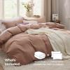 imageBedsure White Duvet Cover Full Size  3 Pieces Prewashed Extra Soft CottonLike Polyester Bedding Set Includes 1 Duvet Cover 80x90 Inches with Zipper Closure amp 2 Pillow Shams Comforter Not Included02  Mocha Mousse No Comforter