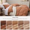 imageBedsure White Duvet Cover Full Size  3 Pieces Prewashed Extra Soft CottonLike Polyester Bedding Set Includes 1 Duvet Cover 80x90 Inches with Zipper Closure amp 2 Pillow Shams Comforter Not Included02 Taupe No Comforter