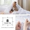 imageBedsure White Duvet Cover Full Size  3 Pieces Prewashed Extra Soft CottonLike Polyester Bedding Set Includes 1 Duvet Cover 80x90 Inches with Zipper Closure amp 2 Pillow Shams Comforter Not Included01  Bright White No Comforter