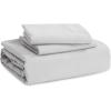 imageBedsure White Duvet Cover Full Size  3 Pieces Prewashed Extra Soft CottonLike Polyester Bedding Set Includes 1 Duvet Cover 80x90 Inches with Zipper Closure amp 2 Pillow Shams Comforter Not Included04  Light Grey No Comforter