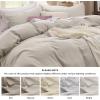 imageBedsure White Duvet Cover Full Size  3 Pieces Prewashed Extra Soft CottonLike Polyester Bedding Set Includes 1 Duvet Cover 80x90 Inches with Zipper Closure amp 2 Pillow Shams Comforter Not Included02  Linen No Comforter