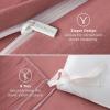 imageBedsure White Duvet Cover Full Size  3 Pieces Prewashed Extra Soft CottonLike Polyester Bedding Set Includes 1 Duvet Cover 80x90 Inches with Zipper Closure amp 2 Pillow Shams Comforter Not Included09  Pink Clay No Comforter
