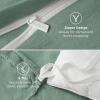 imageBedsure White Duvet Cover Full Size  3 Pieces Prewashed Extra Soft CottonLike Polyester Bedding Set Includes 1 Duvet Cover 80x90 Inches with Zipper Closure amp 2 Pillow Shams Comforter Not Included03  Sage Green No Comforter