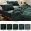 imageBedsure White Duvet Cover Full Size  3 Pieces Prewashed Extra Soft CottonLike Polyester Bedding Set Includes 1 Duvet Cover 80x90 Inches with Zipper Closure amp 2 Pillow Shams Comforter Not Included03  Forest Green No Comforter