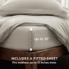 imageBedsure White Duvet Cover Full Size  3 Pieces Prewashed Extra Soft CottonLike Polyester Bedding Set Includes 1 Duvet Cover 80x90 Inches with Zipper Closure amp 2 Pillow Shams Comforter Not Included02  Linen No Comforter
