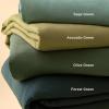 imageBedsure White Duvet Cover Full Size  3 Pieces Prewashed Extra Soft CottonLike Polyester Bedding Set Includes 1 Duvet Cover 80x90 Inches with Zipper Closure amp 2 Pillow Shams Comforter Not Included03  Olive Green No Comforter