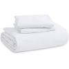 imageBedsure White Duvet Cover Full Size  3 Pieces Prewashed Extra Soft CottonLike Polyester Bedding Set Includes 1 Duvet Cover 80x90 Inches with Zipper Closure amp 2 Pillow Shams Comforter Not Included00  White No Comforter