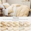imageBedsure White Duvet Cover Full Size  3 Pieces Prewashed Extra Soft CottonLike Polyester Bedding Set Includes 1 Duvet Cover 80x90 Inches with Zipper Closure amp 2 Pillow Shams Comforter Not Included08  Alabaster Gleam No Comforter