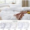 imageBedsure White Duvet Cover Full Size  3 Pieces Prewashed Extra Soft CottonLike Polyester Bedding Set Includes 1 Duvet Cover 80x90 Inches with Zipper Closure amp 2 Pillow Shams Comforter Not Included00  White No Comforter