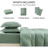 imageBedsure White Duvet Cover Full Size  3 Pieces Prewashed Extra Soft CottonLike Polyester Bedding Set Includes 1 Duvet Cover 80x90 Inches with Zipper Closure amp 2 Pillow Shams Comforter Not Included03  Sage Green No Comforter