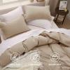 imageBedsure White Duvet Cover Full Size  3 Pieces Prewashed Extra Soft CottonLike Polyester Bedding Set Includes 1 Duvet Cover 80x90 Inches with Zipper Closure amp 2 Pillow Shams Comforter Not Included02  Deep Beige No Comforter