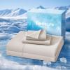 imageBedsure Cooling Sheets Queen Size Cooling Bed Sheets for Hot Sleepers Chill Cool Sheet Deep Pocket Up to 18 Inches Soft amp Breathable Queen Sheet Set 4 Pieces White03  Beige