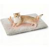 imageBedsure Self Warming Cat Bed Extra Warm Self Heating Mat for Cats amp Dogs Non Electric AntiSlip Medium Thermal Pet Pad Indoor with Removable Washable Cover 29 x 19BrownBrown
