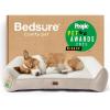 imageBedsure SupportMax XL Pro Orthopedic Dog Beds Large Sized Dog  Extra Thick Supportive Dogs Couch with Waterproof Washable Cover Extra Large Comfort Pet Sofa with Soft Sherpa amp Nonskid Bottom BeigeCream