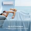 imageBedsure Cooling Comforter King Size  Cooling Blankets for Hot Sleepers UltraSoft Summer Comforter QMaxgt045 amp GentleSoft Value 20407 4X Breathable OekoTEX Certified Grey 102x90 InchesBlue