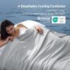 imageBedsure Cooling Comforter King Size  Cooling Blankets for Hot Sleepers UltraSoft Summer Comforter QMaxgt045 amp GentleSoft Value 20407 4X Breathable OekoTEX Certified Grey 102x90 InchesGrey