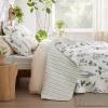 imageBedsure Floral Quilt Queen Size  Reversible Blue Floral Comforter Queen Size Spring amp Summer Lightweight Bedspread Quilted Bedding Soft Microfiber Coverlet for All Seasons 90x96  Lightweight Summer Reversible Ultra Soft Floral05  Coconut White