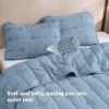 imageBedsure Green Bedspreads Queen Size  Ultra Soft PreWashed CloudLike Quilt Set Bedding Summer Queen Size Quilt Breathable amp Cozy Coverlets for All Season with 2 Matching Shams 90x96 Inches04  Dusty Blue