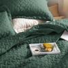 imageBedsure Quilts Queen Size  Lightweight Bedspreads Queen Size with Classic Honeycomb Quilting Soft Quilt Bedding Set Taupe Comforter Set Coverlet for All Seasons with 2 Pillow Shams 90 x 96  SkinFriendly Soft AllSeason Comfort Breathable Lightweight Machine Washable07  Dark Green
