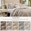 imageBedsure Quilts Queen Size  Lightweight Bedspreads Queen Size with Classic Honeycomb Quilting Soft Quilt Bedding Set Taupe Comforter Set Coverlet for All Seasons with 2 Pillow Shams 90 x 96  SkinFriendly Soft AllSeason Comfort Breathable Lightweight Machine Washable14  Taupe Lucky Star