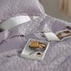 imageBedsure Quilts Queen Size  Lightweight Bedspreads Queen Size with Classic Honeycomb Quilting Soft Quilt Bedding Set Taupe Comforter Set Coverlet for All Seasons with 2 Pillow Shams 90 x 96  SkinFriendly Soft AllSeason Comfort Breathable Lightweight Machine Washable22  Light Purple