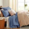 imageBedsure Quilts Queen Size  Lightweight Bedspreads Queen Size with Classic Honeycomb Quilting Soft Quilt Bedding Set Taupe Comforter Set Coverlet for All Seasons with 2 Pillow Shams 90 x 96  SkinFriendly Soft AllSeason Comfort Breathable Lightweight Machine Washable06  Mineral Blue