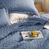 imageBedsure Quilts Queen Size  Lightweight Bedspreads Queen Size with Classic Honeycomb Quilting Soft Quilt Bedding Set Taupe Comforter Set Coverlet for All Seasons with 2 Pillow Shams 90 x 96  SkinFriendly Soft AllSeason Comfort Breathable Lightweight Machine Washable06  Mineral Blue