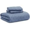 imageBedsure Quilts Queen Size  Lightweight Bedspreads Queen Size with Classic Honeycomb Quilting Soft Quilt Bedding Set Taupe Comforter Set Coverlet for All Seasons with 2 Pillow Shams 90 x 96  SkinFriendly Soft AllSeason Comfort Breathable Lightweight Machine Washable06  Mineral Blue