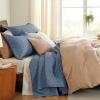 imageBedsure Quilts Queen Size  Lightweight Bedspreads Queen Size with Classic Honeycomb Quilting Soft Quilt Bedding Set Taupe Comforter Set Coverlet for All Seasons with 2 Pillow Shams 90 x 96  SkinFriendly Soft AllSeason Comfort Breathable Lightweight Machine Washable06  Mineral Blue