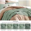 imageBedsure Quilts Queen Size  Lightweight Bedspreads Queen Size with Classic Honeycomb Quilting Soft Quilt Bedding Set Taupe Comforter Set Coverlet for All Seasons with 2 Pillow Shams 90 x 96  SkinFriendly Soft AllSeason Comfort Breathable Lightweight Machine Washable08  Sage Green