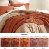 imageBedsure Quilts Queen Size  Lightweight Bedspreads Queen Size with Classic Honeycomb Quilting Soft Quilt Bedding Set White Comforter Set Coverlet for All Seasons with 2 Pillow Shams 90 x 96  SkinFriendly Soft AllSeason Comfort Breathable Lightweight Machine Washable18  Red Orange