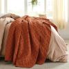 imageBedsure Quilts Queen Size  Lightweight Bedspreads Queen Size with Classic Honeycomb Quilting Soft Quilt Bedding Set White Comforter Set Coverlet for All Seasons with 2 Pillow Shams 90 x 96  SkinFriendly Soft AllSeason Comfort Breathable Lightweight Machine Washable18  Red Orange