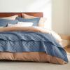 imageBedsure Quilts Queen Size  Lightweight Bedspreads Queen Size with Classic Honeycomb Quilting Soft Quilt Bedding Set White Comforter Set Coverlet for All Seasons with 2 Pillow Shams 90 x 96  SkinFriendly Soft AllSeason Comfort Breathable Lightweight Machine Washable06  Mineral Blue