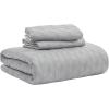 imageBedsure Quilts Queen Size  Lightweight Bedspreads Queen Size with Classic Honeycomb Quilting Soft Quilt Bedding Set White Comforter Set Coverlet for All Seasons with 2 Pillow Shams 90 x 96  SkinFriendly Soft AllSeason Comfort Breathable Lightweight Machine Washable10  Light Grey