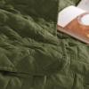 imageBedsure Quilts Queen Size  Lightweight Bedspreads Queen Size with Classic Honeycomb Quilting Soft Quilt Bedding Set White Comforter Set Coverlet for All Seasons with 2 Pillow Shams 90 x 96  SkinFriendly Soft AllSeason Comfort Breathable Lightweight Machine Washable15  Olive Green