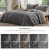 imageBedsure Quilts Queen Size  Lightweight Bedspreads Queen Size with Classic Honeycomb Quilting Soft Quilt Bedding Set White Comforter Set Coverlet for All Seasons with 2 Pillow Shams 90 x 96  SkinFriendly Soft AllSeason Comfort Breathable Lightweight Machine Washable01  Grey