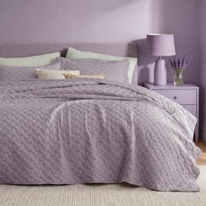 imageBedsure Quilts Queen Size  Lightweight Bedspreads Queen Size with Classic Honeycomb Quilting Soft Quilt Bedding Set White Comforter Set Coverlet for All Seasons with 2 Pillow Shams 90 x 96  SkinFriendly Soft AllSeason Comfort Breathable Lightweight Machine Washable22  Light Purple