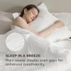 imageBedsure 100 Cotton Quilt Set  Queen Size Bedspread Lightweight Soft Bed Coverlet PureWoven 3Piece Cozy Stitching Comforter with 2 Pillow Shams in Embroidery Clover Pattern 90x96 in Linen Beige09  White Checker